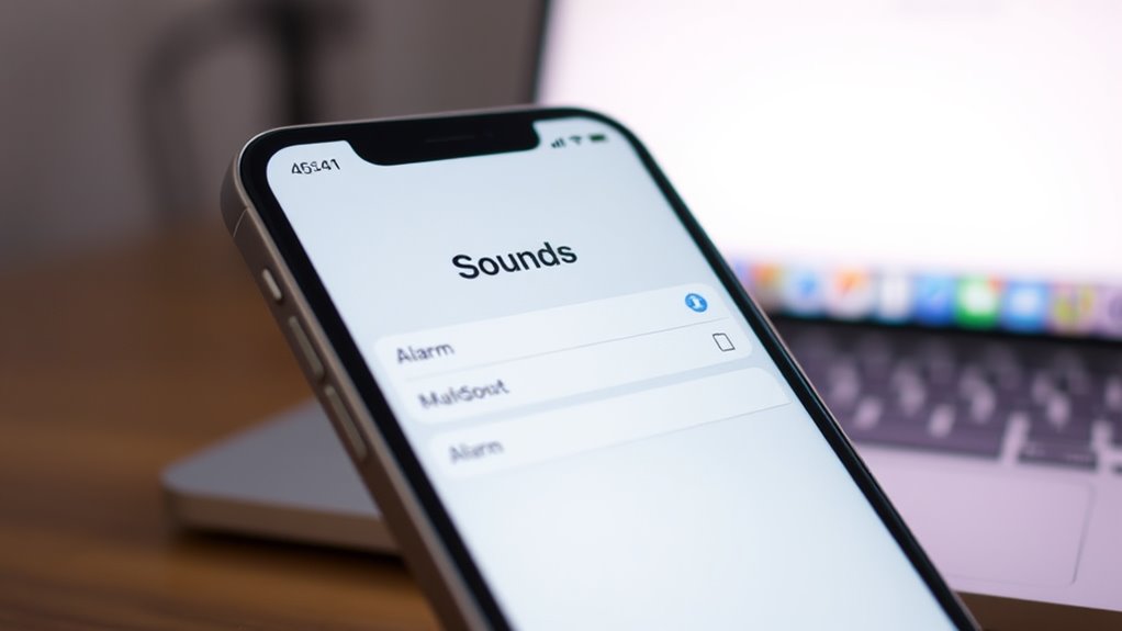change iphone alarm sound