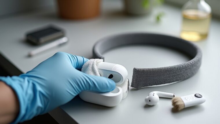 Czyść AirPods Max ostrożnie