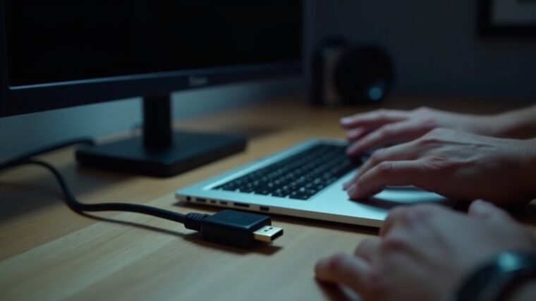 problem z zewnętrznym monitorem MacBooka