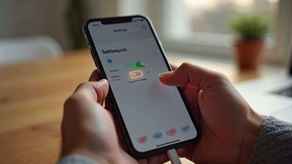 optymalizowane ładowanie baterii włączone