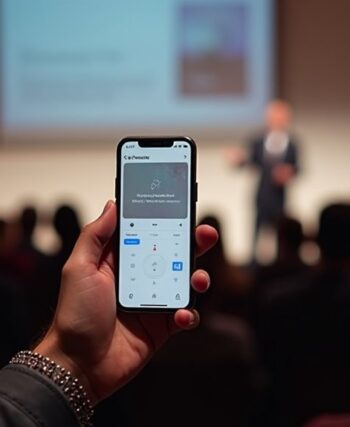 używanie iPhone'a jako pilota do Keynote