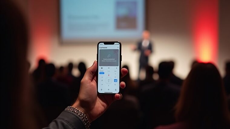 używanie iPhone'a jako pilota do Keynote