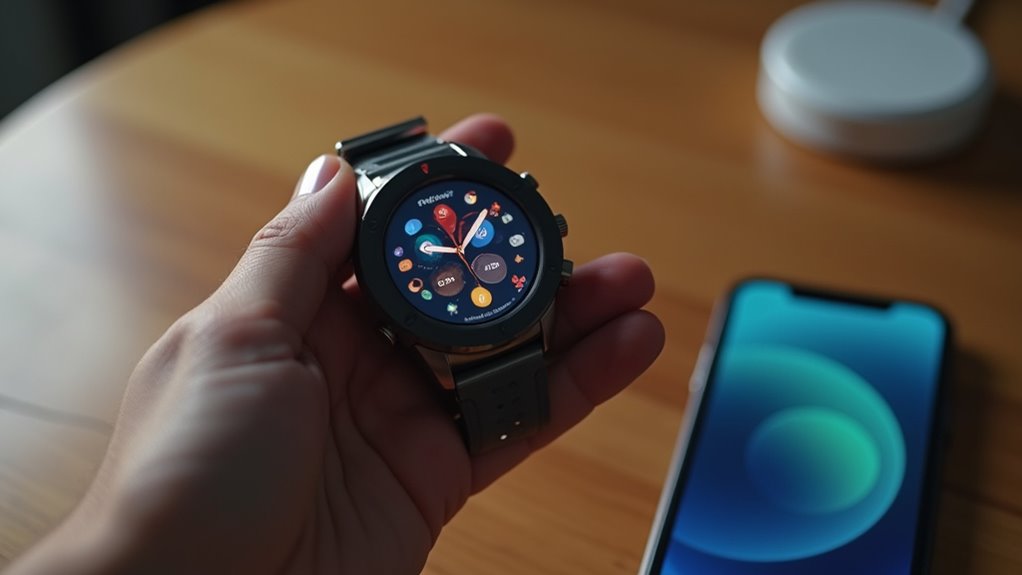 proces parowania Wear OS z iPhonem